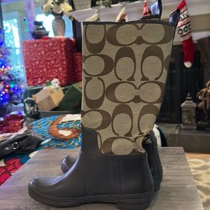 Coach rain boots